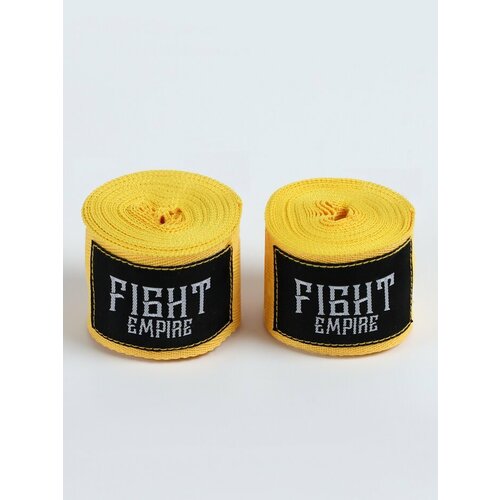 Бинты боксерские FIGHT EMPIRE, 3 метра (пара), цвет желтый 10656884