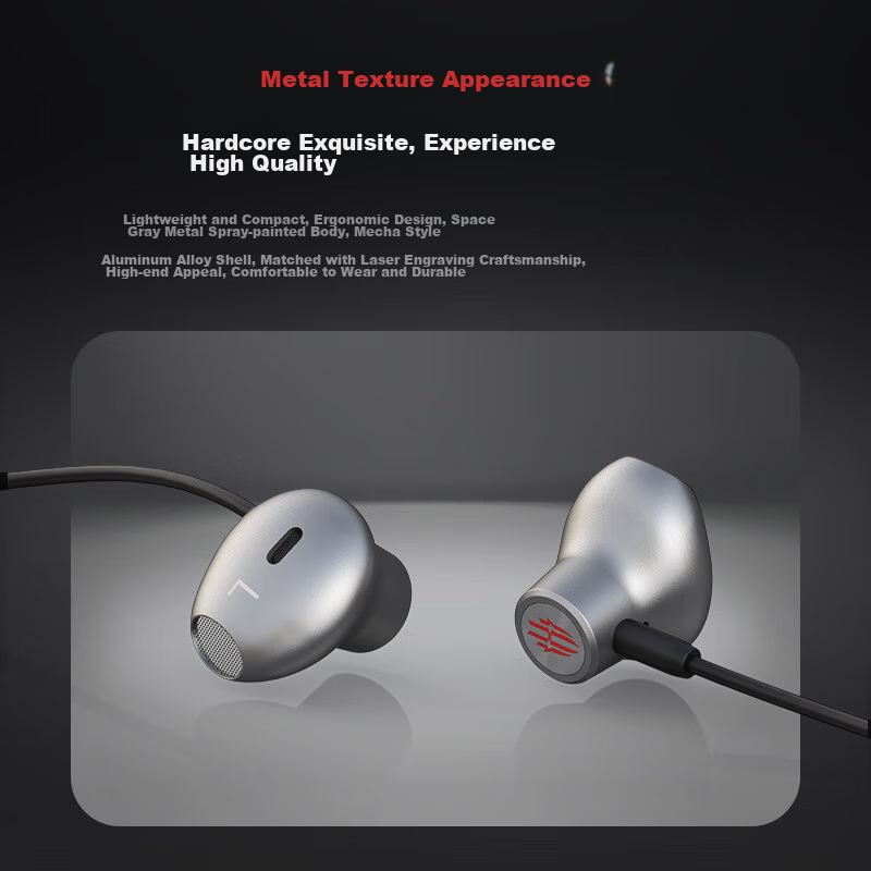 Проводные наушники Nubia Red Magic Gaming Headset, цвет серый — фото 1