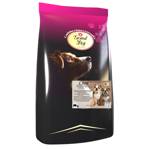 Сухой корм Grand Dog Lion с ягненком для собак крупных и средних пород 1 кг