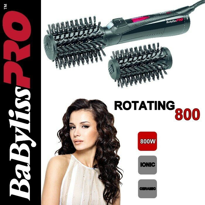 BABYLISS PRO Плойка-фен Bab 40-50 мм Rotating 800 BAB2770E 800Вт - фото №3