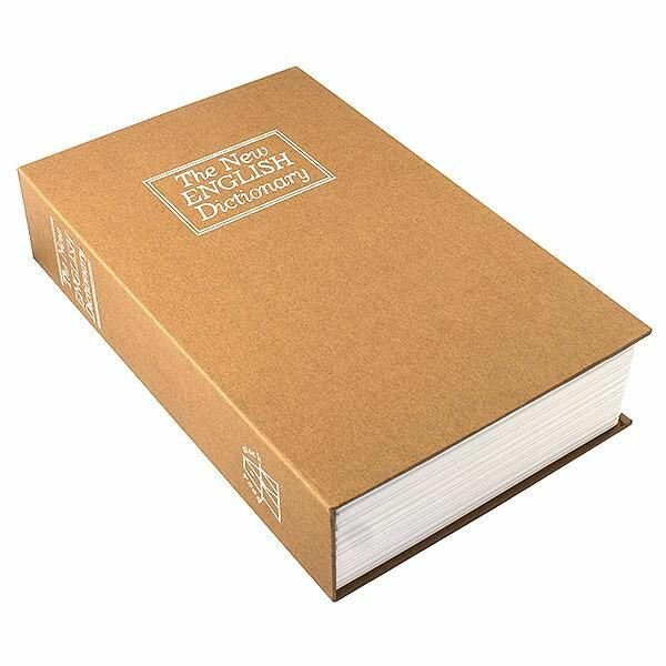 Книга-сейф Английский словарь коричневый 26.5 см