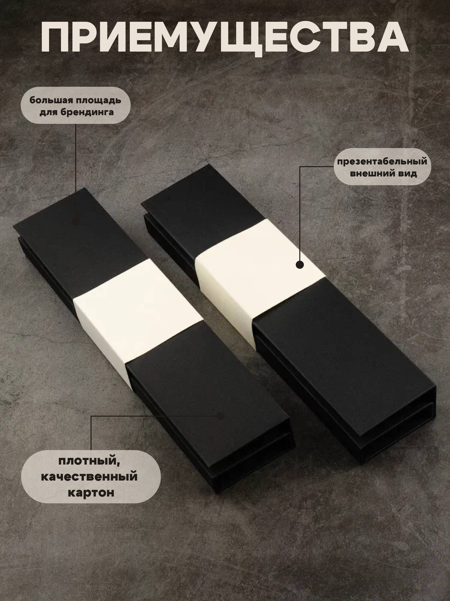 Набор подарочных коробок для свечей, 2шт. — фото 1