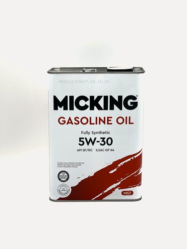 Изображение товара Масло моторное Micking 5W-30 SP/RC , 4 литра , синтетическое