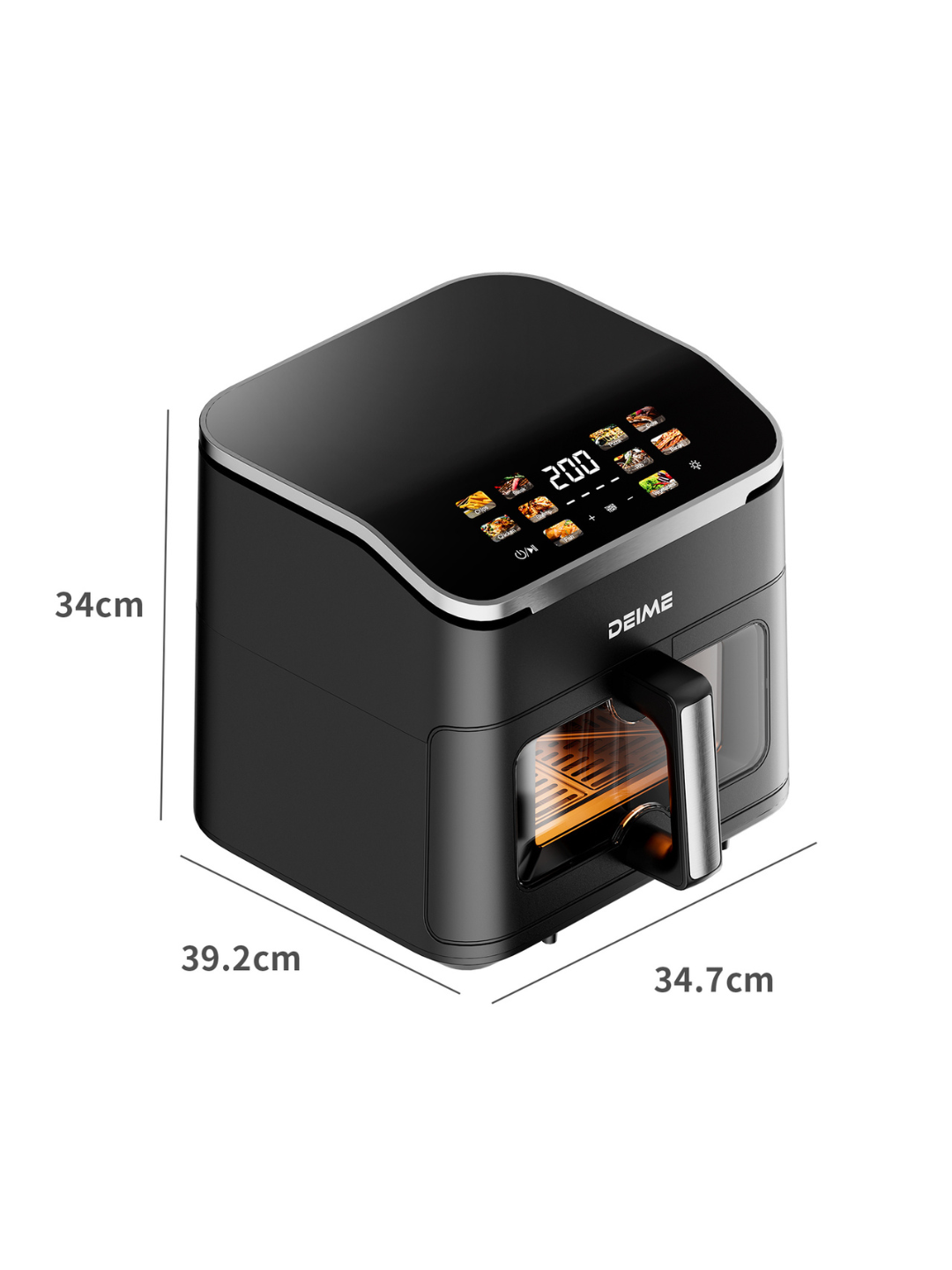 Аэрогриль DEIME RA 1001, 10литров мощность 2100Вт, 3D-экран, 10 программ — фото 1