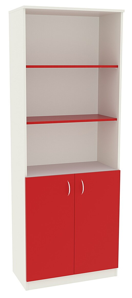 Офисный шкаф широкий открытый в аптечный кабинет серии RED Ш-43