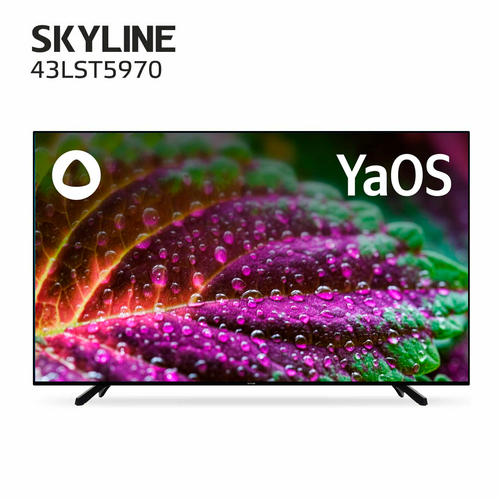 Телевизор SKYLINE 43LST5970, SMART, черный