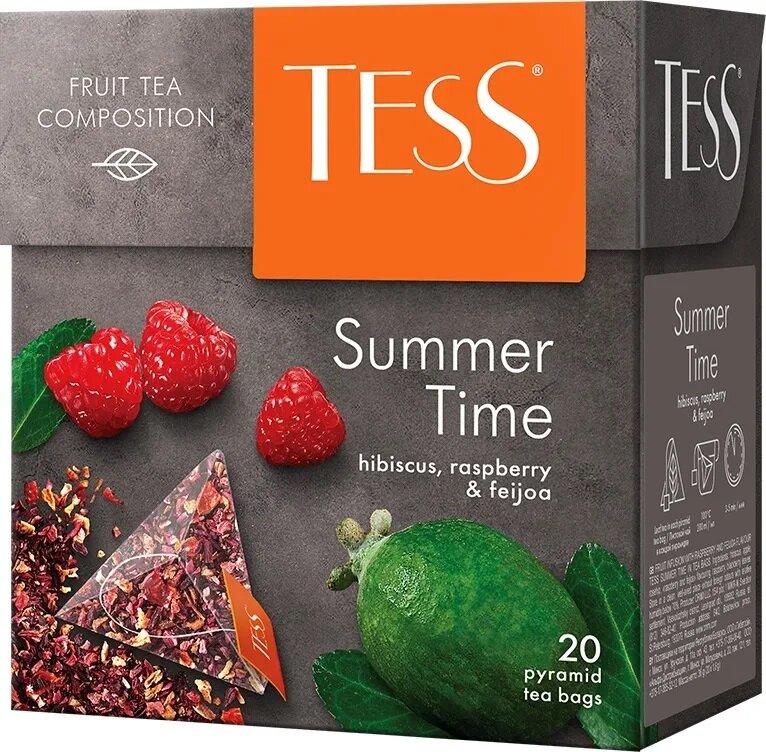 Чайный напиток Tess Summer Time в пирамидках, 20 пак.