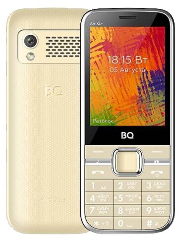Телефон BQ 2838 Art XL+, золотистый