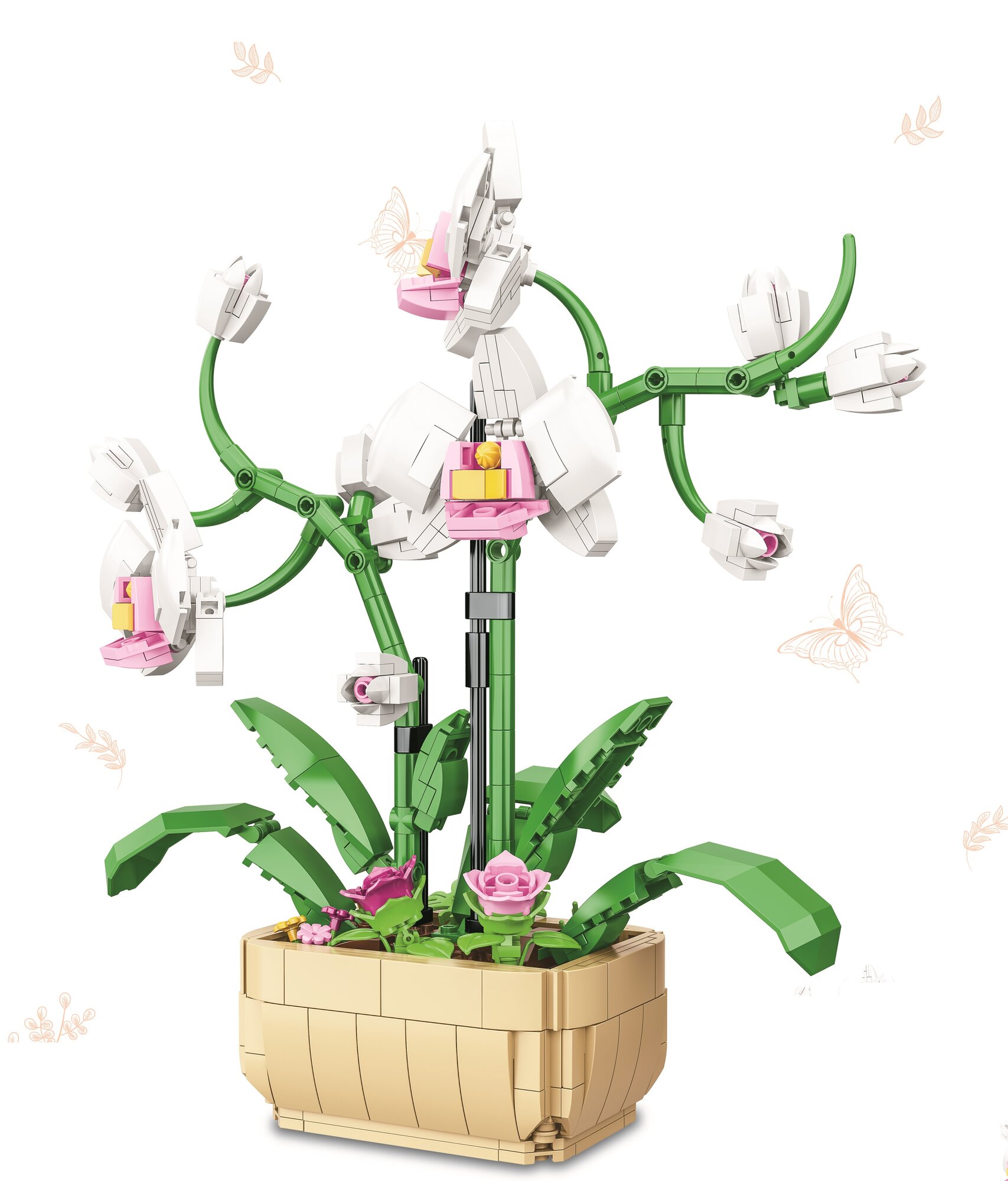 Конструктор ZB Серия Flower Studio Орхидея, 550 дет.
