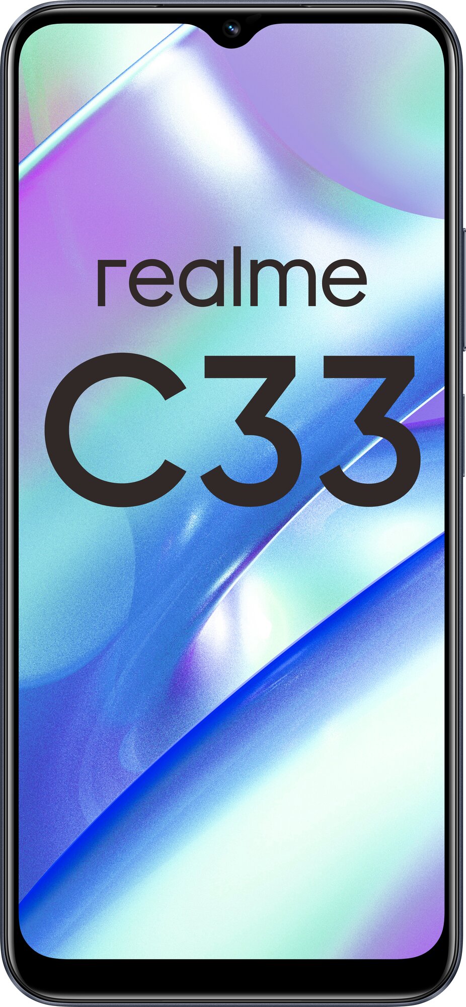 Смартфон realme C33 4/64 ГБ RU, Dual nano SIM, черный