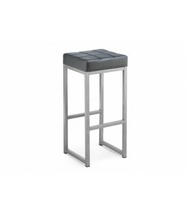 фото Барный стул Khurkroks серый полимер / светлый мусс