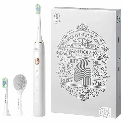 Xiaomi Электрическая зубная щетка Xiaomi Soocas X3U Sonic Electric Toothbrush Smile Is The New Sexy White белая 539000₽