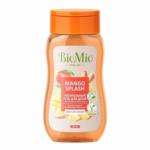 Гель для душа BioMio Flower Spa, Манго, 250 мл biomio гель для душа с экстрактом манго mango splash 250 мл biomio для ванны и душа