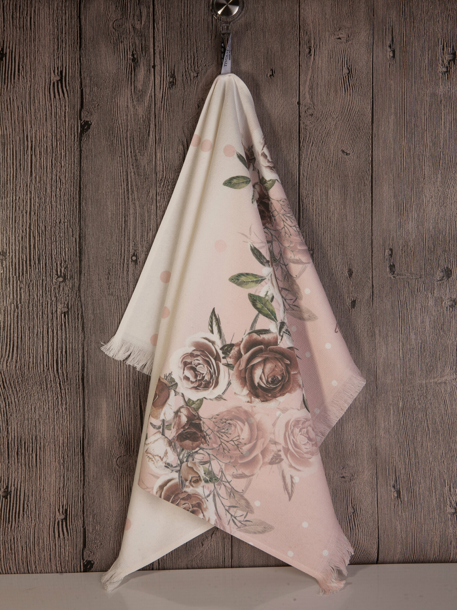 фото Кухонное полотенце Tivolyo Home POINT ROSE пудровый (50X70)