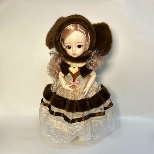 Шарнирная кукла Чебурашка - подарочная кукла в красивой коробке