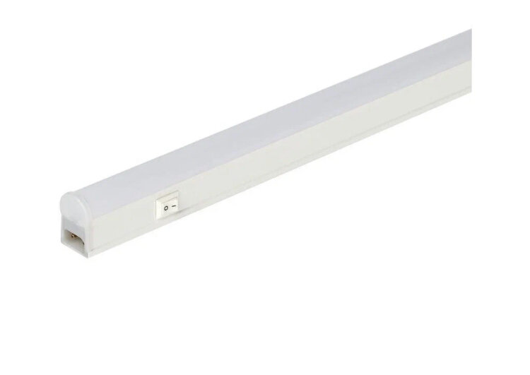 Линейный светильник ЭРА LLED-01-12W-4000-W, 12 Вт, 87.2 х 2.2 см, цвет арматуры: белый, цвет плафона: белый