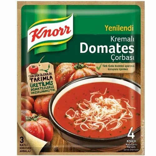 KNORR Томатный крем суп 69 гр * 12 пачек (KREMALI DOMATES CORBASI)