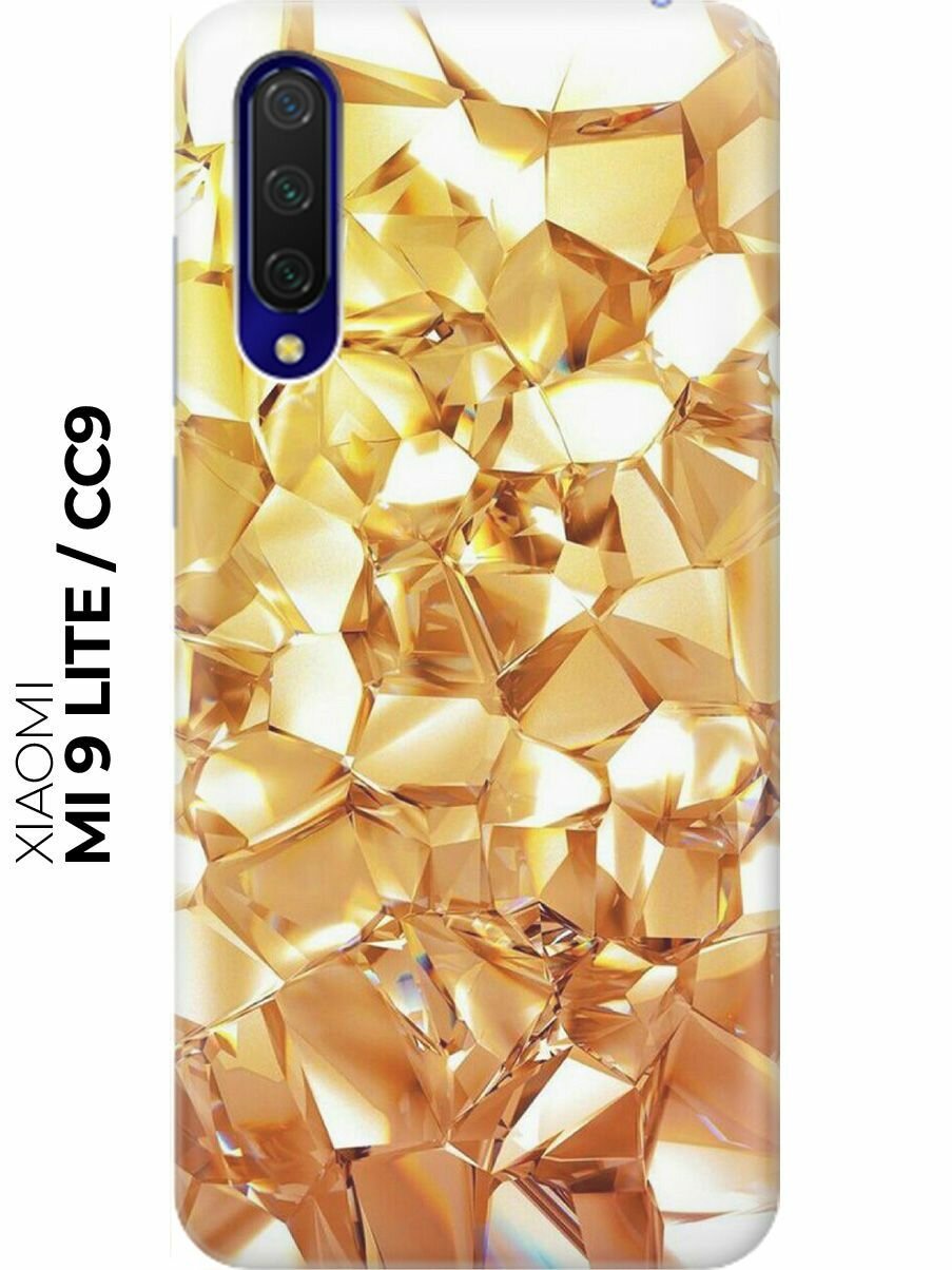 RE: PA Накладка Transparent для Xiaomi Mi 9 Lite / CC9 с принтом "Янтарные камни"