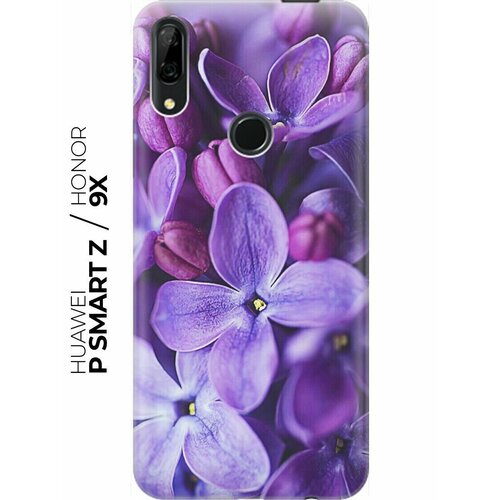 RE: PA Накладка Transparent для Huawei P Smart Z / Honor 9X с принтом Фиолетовая сирень re pa накладка transparent для huawei p smart z honor 9x с принтом кот и рыбка