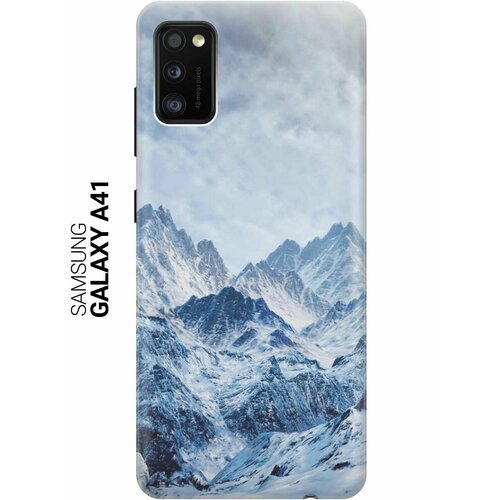 Ультратонкий силиконовый чехол-накладка для Samsung Galaxy A41 с принтом Снежные горы ультратонкий силиконовый чехол накладка для samsung galaxy note 10 с принтом снежные горы
