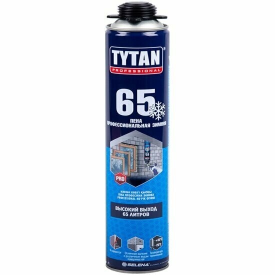 Пена монтажная профессиональная Tytan Professional 65, зимняя, 750 мл