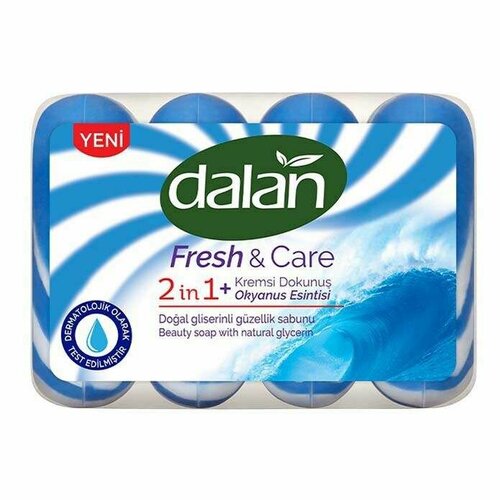 Туалетное мыло Dalan Fresh&Care океанская свежесть, 90 г х 4 шт. мыло туалетное dalan d olive massage