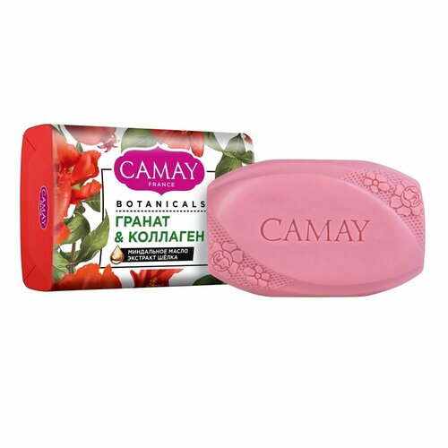 Твёрдое мыло Camay Botanicals Цветы Граната 85 г комплект 50 штук мыло туалетное camay botanicals цветы граната 85г
