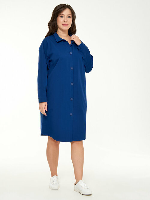 Платье Olsi, размер 66, синий