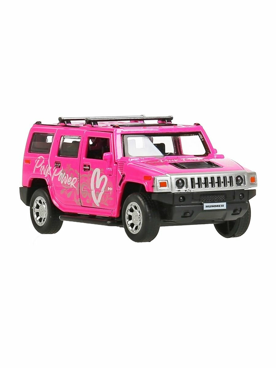 Машина Hummer H2 Спорт 12 см розовая HUM2-12SRT-PK