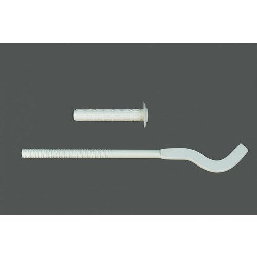 Кронштейн для радиатора удлиненный штырьевой белый плоский 9 х 220мм 290₽