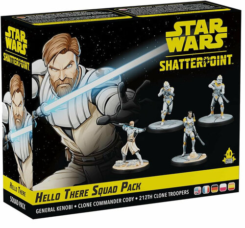 Миниатюры для настольной игры Star Wars: Shatterpoint - Hello There, General Obi-Wan Kenobi Squad Pack, на английском