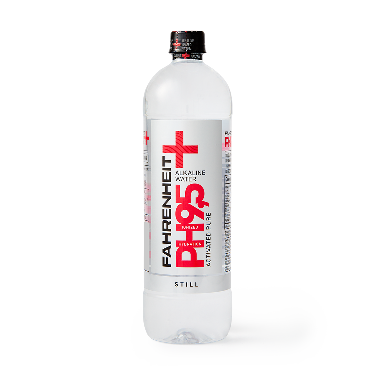 Вода Fahrenheit+ Alkaline негазированная, пластиковая бутылка, объем 1 л