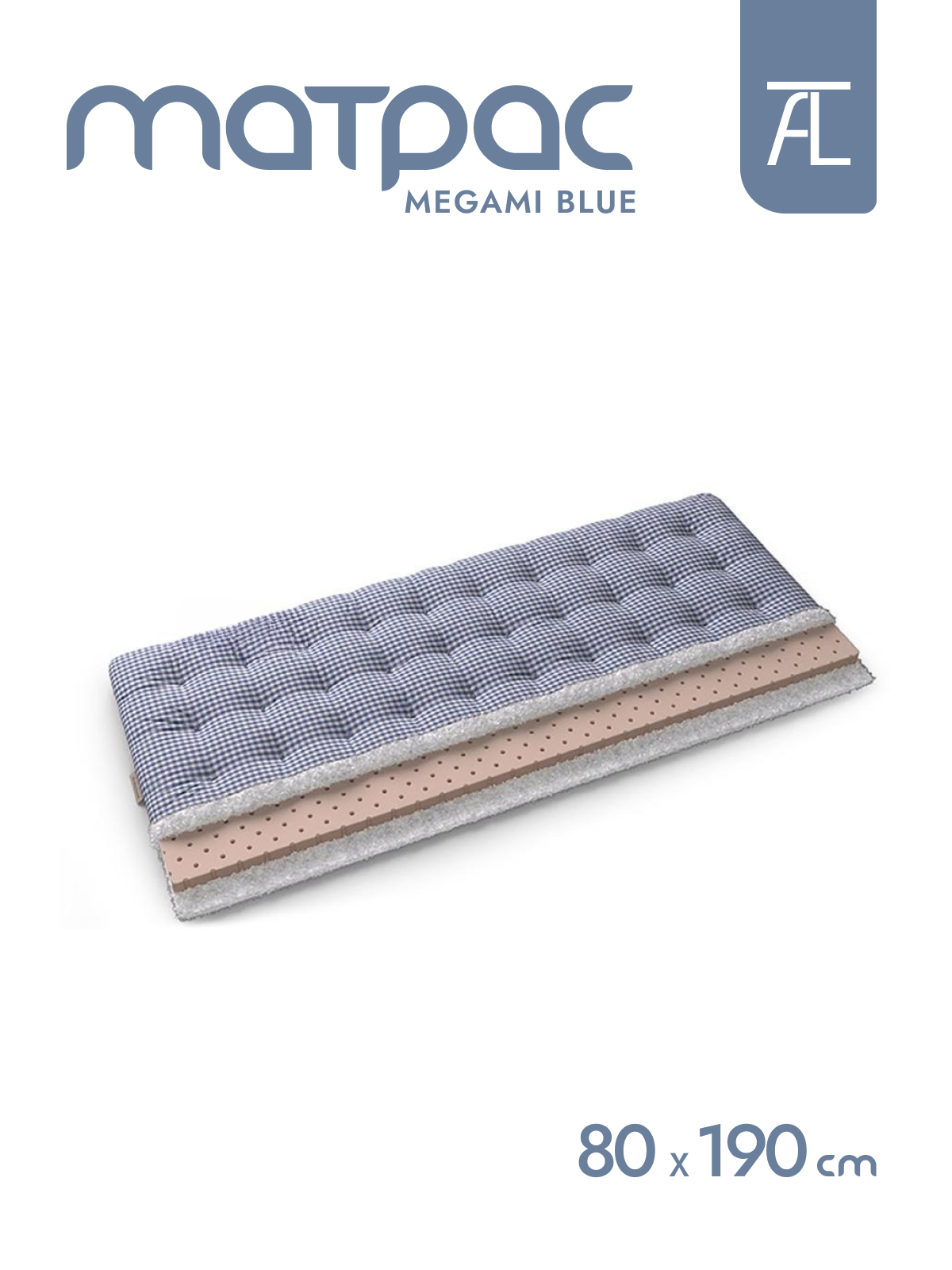 Матрасы Mr.Mattress Megami blue, 80х190 см