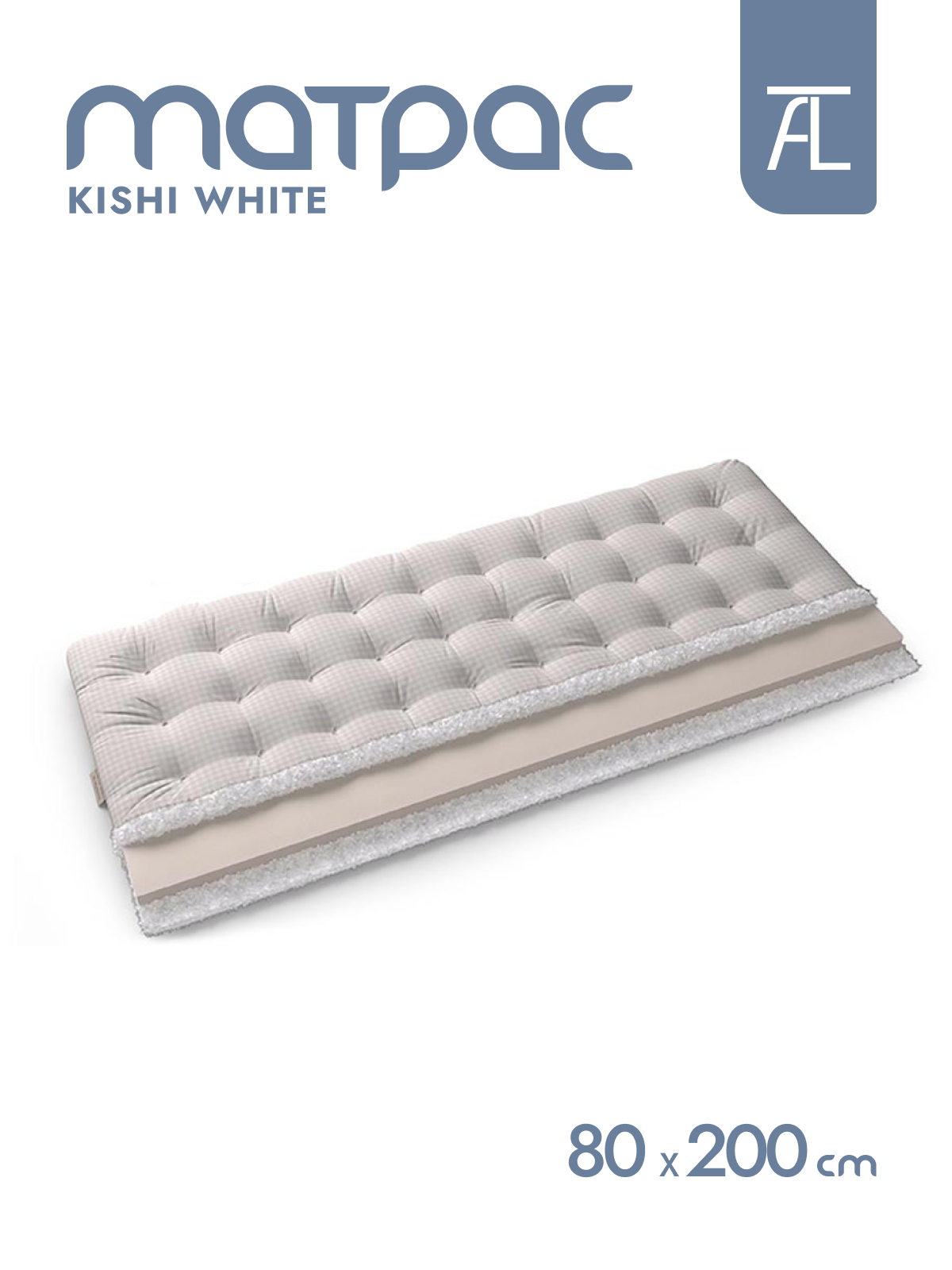 Матрас Mr.Mattress Kishi white, 80х200 см