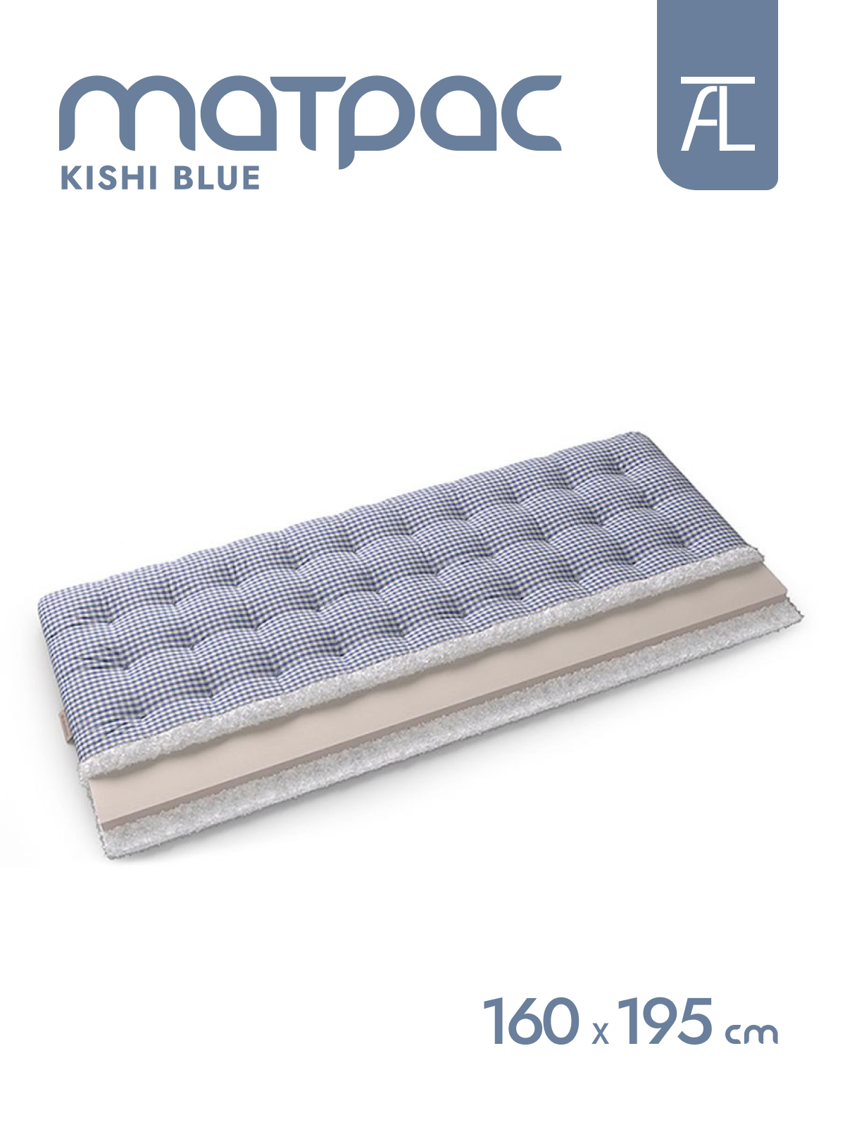 Матрас Mr.Mattress Kishi blue, 160х195 см