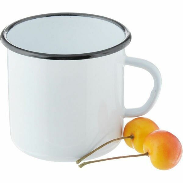 фото Кружка эмалированная белая 400 мл