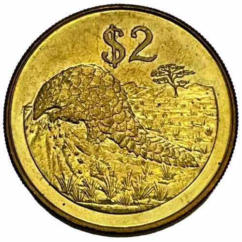 зимбабве 20 центов 2002 г Зимбабве 2 доллара 2002 г.