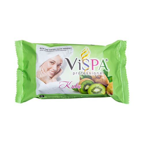 Твердое косметическое мыло Киви от бренда VISPA весом 170 грамм