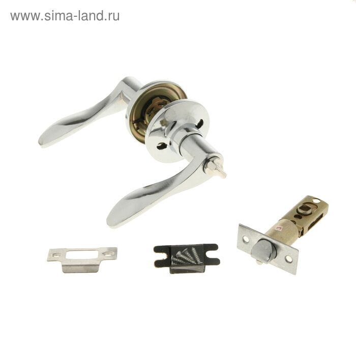 Защелка (мод.3187) межкомнатная фиксатор цвет хром