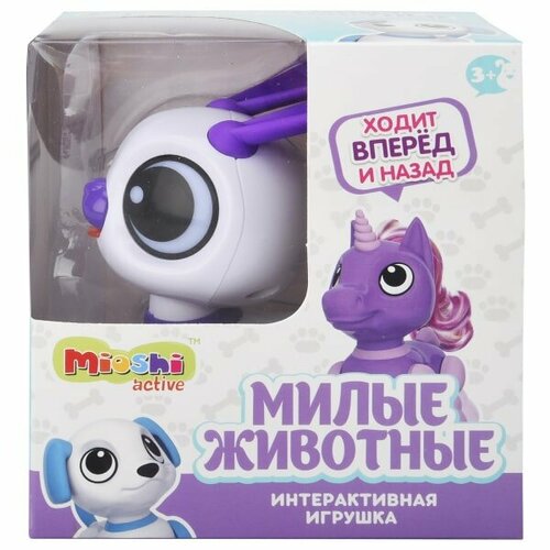 Интерактивная игрушка Mioshi Active Милые животные: Зайчонок (13 см, свет, звук, подвиж, фиол.) MAC0601-052 интерактивная игрушка зайчонок подвиж звук mac0601 107