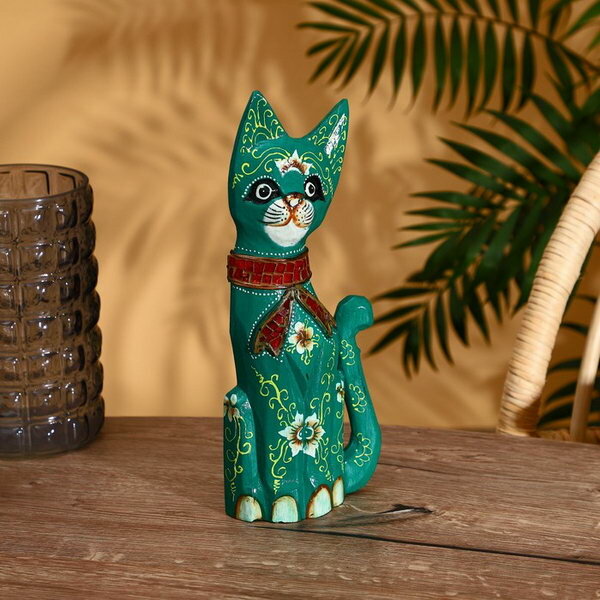 фото Сувенир "Кошка" албезия 30 см