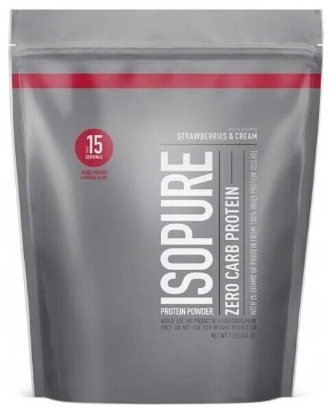 Nature's Best IsoPure Zero Carb (454 гр) - Клубничный Крем