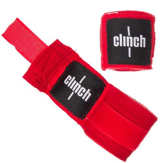 Бинты эластичные Clinch Boxing Crepe Bandage Punch красные 3,5 м