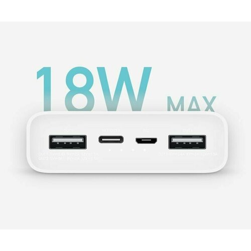 Портативный аккумулятор Xiaomi Mi Power Bank 3 20000 мАч PLM18ZM 239000₽