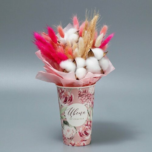 Стакан для цветов Цветы 350 мл 10 штук 429₽