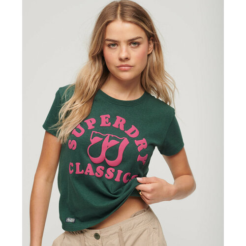 фото Футболка superdry, размер 12, зеленый
