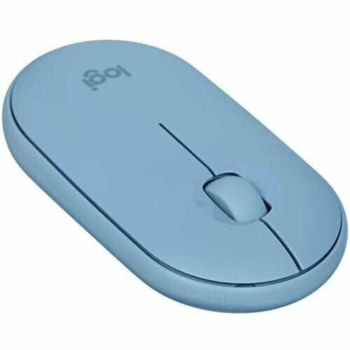 мышь logitech pebble m350 wireless mouse blue gray 910 005719 Мышь беспроводная Logitech Pebble M350 [910-005719] голубой