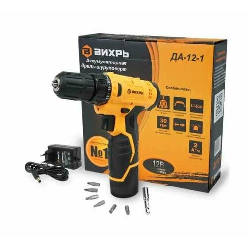 Аккумуляторная дрель-шуруповерт Вихрь ДА-12-1 721411 310000₽