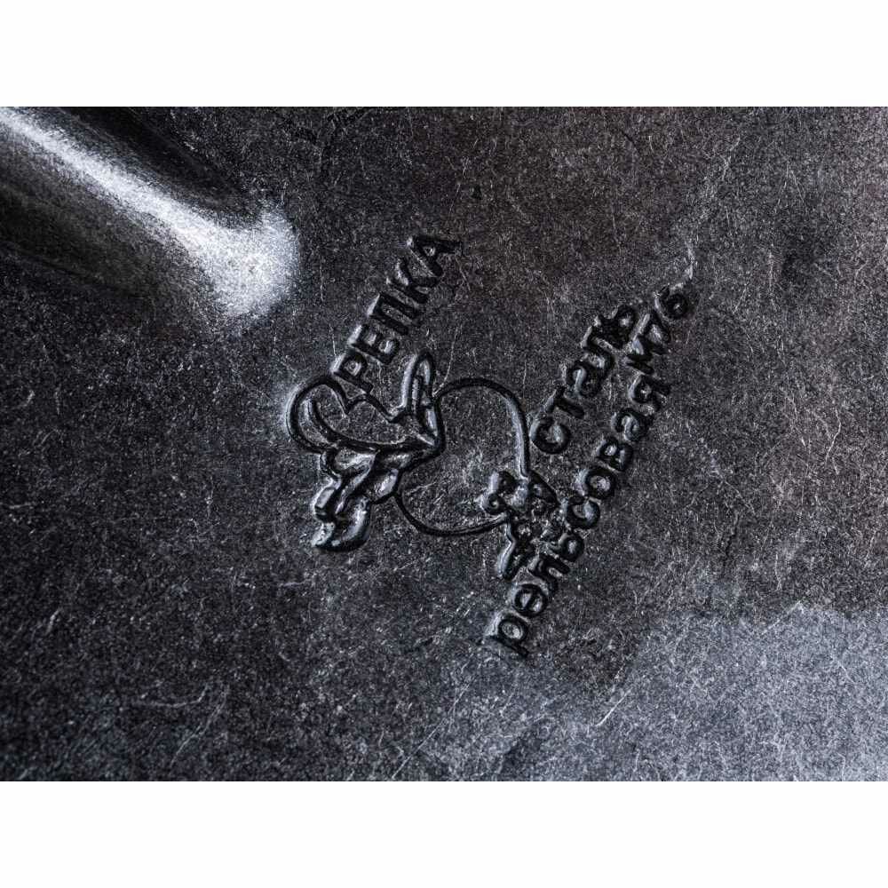 Облегченная заточенная лопата Репка рельсовая сталь 12432 - фотография № 3