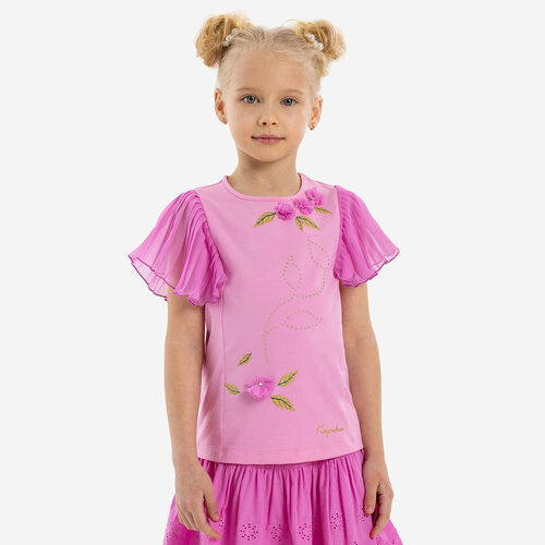 Футболка Kapika, размер 104, розовый